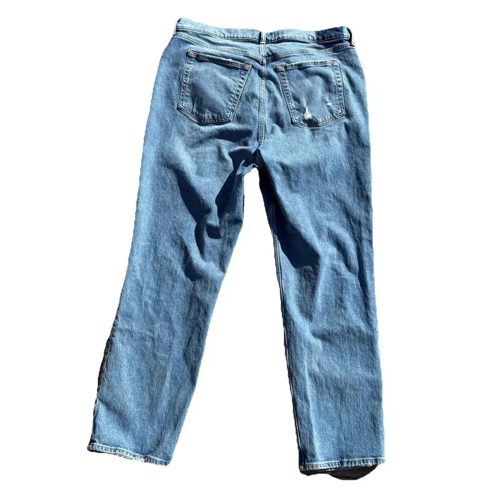 Abercrombie &‎ Fitch The '90s Relaxed Jean 18R/34x30 Ultra High Rise Criss Cross